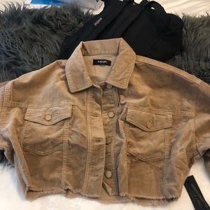 Cropped corduroy jacket!